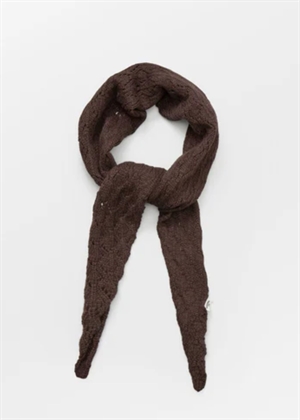 Woona Opalia scarf Hot Fudge Brown Becksøndergaard 